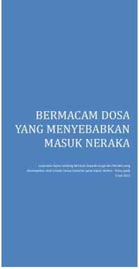 Image of E-BOOK AGAMA BERMACAM DOSA YANG MENYEBABKAN MASUK NERAKA