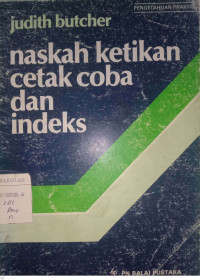 Image of NASKAH KETIKAN CETAK COBA DAN INDEKS