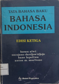 Image of Tata Bahasa Baku Bahasa Indonesia